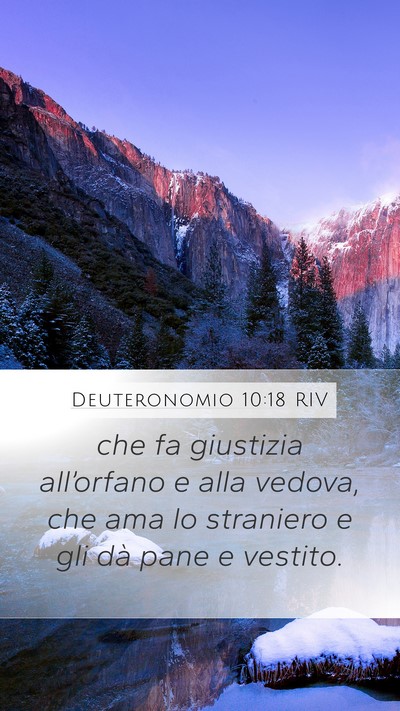 Deuteronomio 10:18 RIV Bible Verse Image
