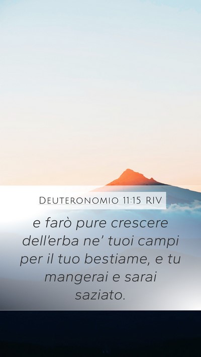 Deuteronomio 11:15 RIV Bible Verse Image