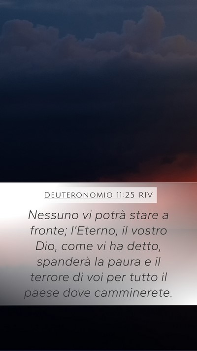 Deuteronomio 11:25 RIV Bible Verse Image
