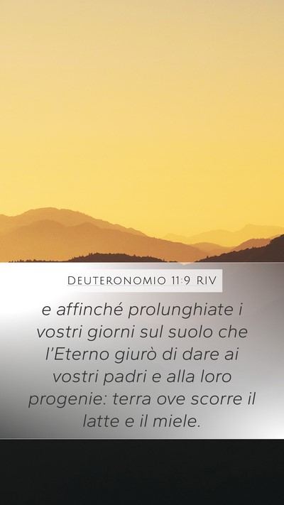 Deuteronomio 11:9 RIV Bible Verse Image