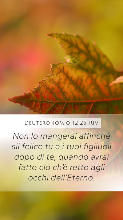Deuteronomio 12:25 RIV Bible Verse Image