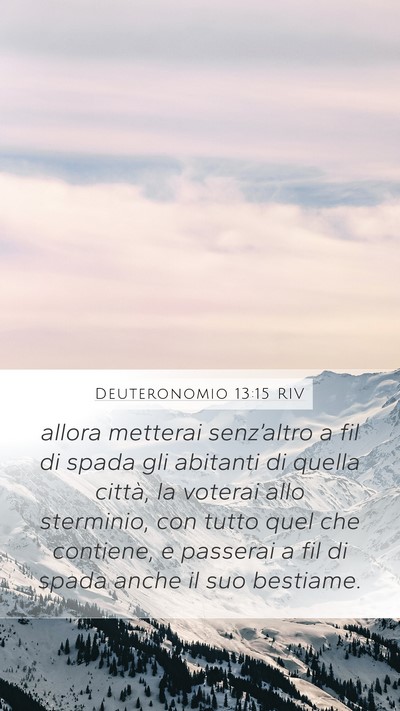 Deuteronomio 13:15 RIV Bible Verse Image