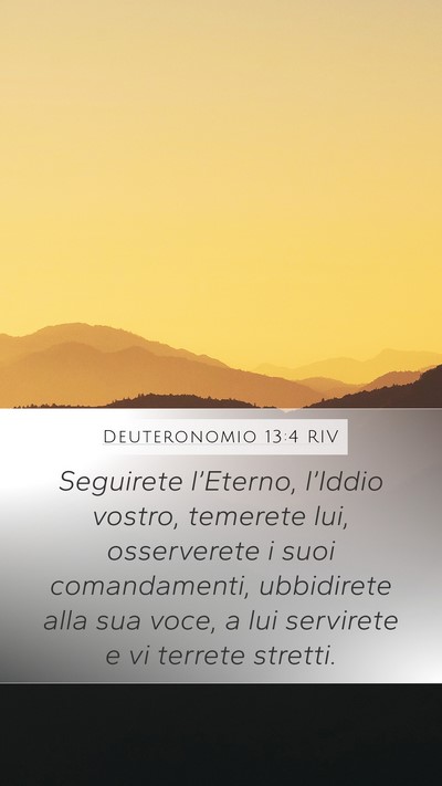 Deuteronomio 13:4 RIV Bible Verse Image