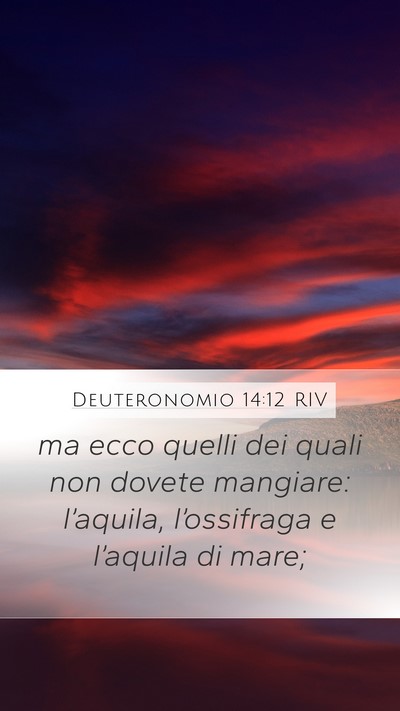 Deuteronomio 14:12 RIV Bible Verse Image