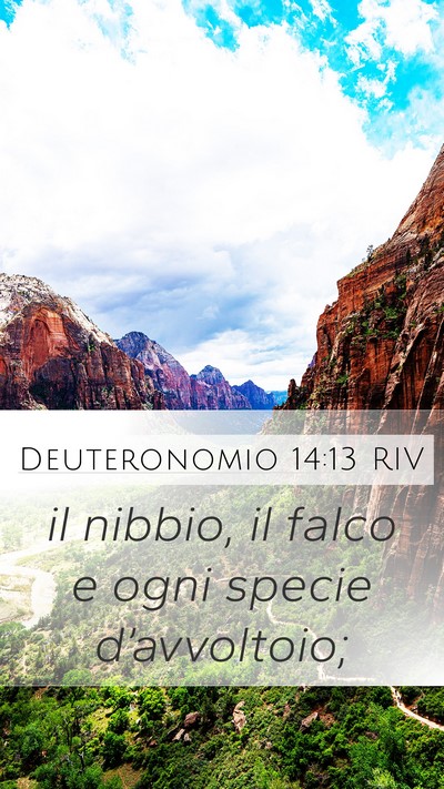 Deuteronomio 14:13 RIV Mobile Phone Wallpaper - il nibbio, il falco e ogni specie - Mobile Bible Verse Wallpaper