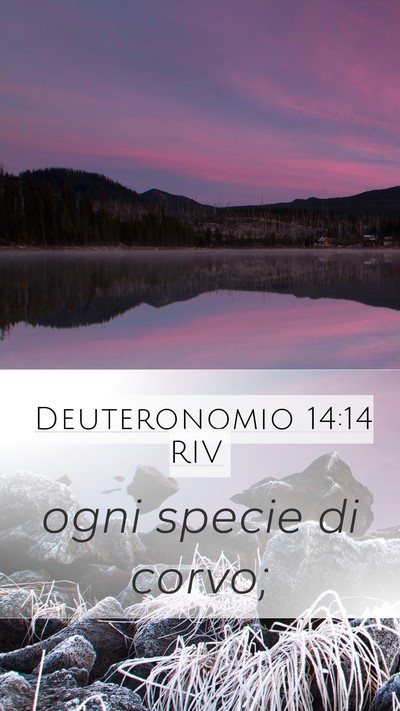 Deuteronomio 14:14 RIV Mobile Phone Wallpaper - ogni specie di - Mobile Bible Verse Wallpaper