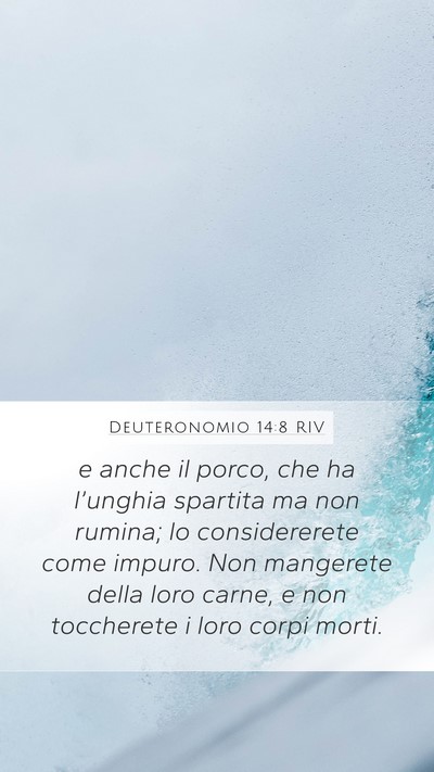 Deuteronomio 14:8 RIV Bible Verse Image