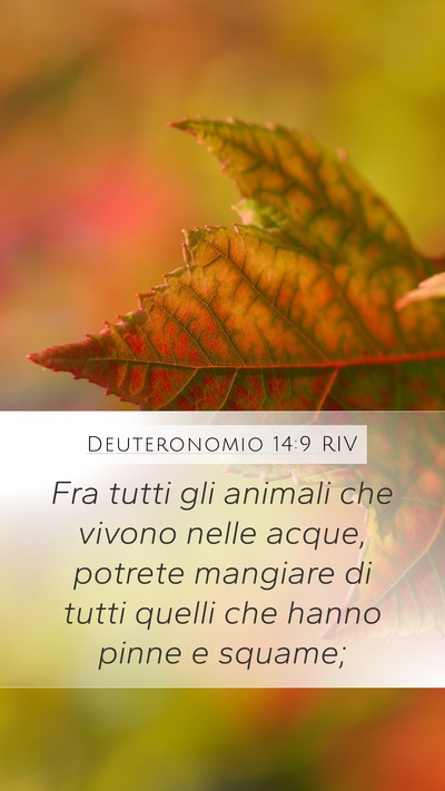 Deuteronomio 14:9 RIV Mobile Phone Wallpaper - Fra tutti gli animali che vivono nelle acque, - Mobile Bible Verse Wallpaper
