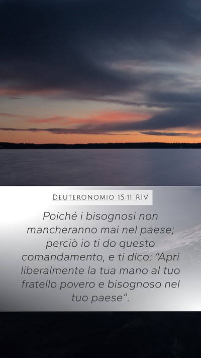 Deuteronomio 15:11 RIV Bible Verse Image