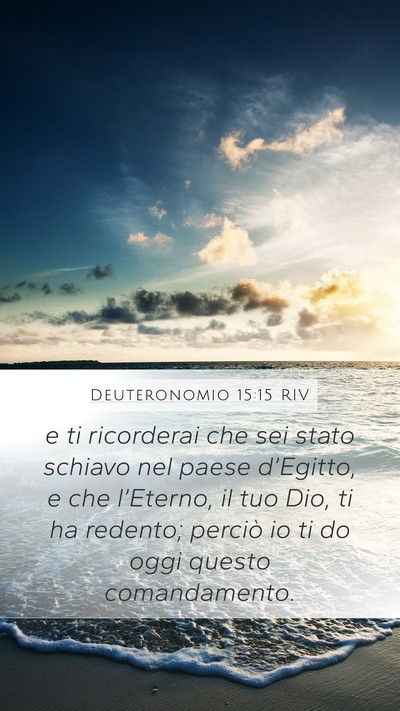 Deuteronomio 15:15 RIV Bible Verse Image