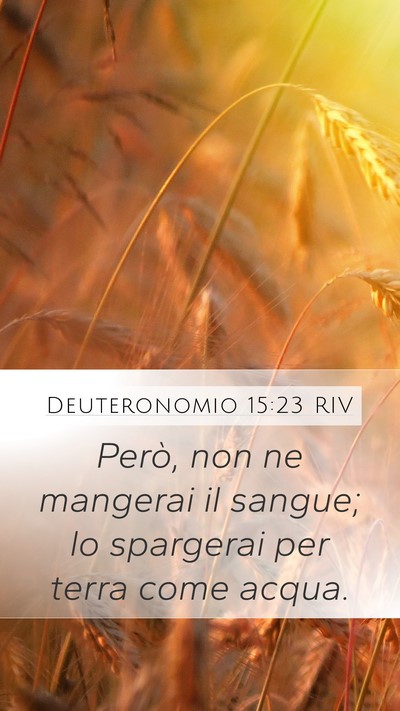 Deuteronomio 15:23 RIV Bible Verse Image