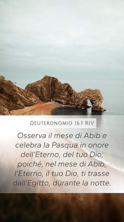 Deuteronomio 16:1 RIV Bible Verse Image