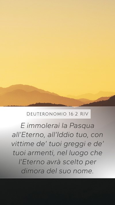 Deuteronomio 16:2 RIV Bible Verse Image
