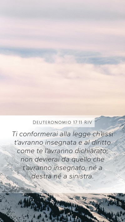 Deuteronomio 17:11 RIV Mobile Phone Wallpaper - Ti conformerai alla legge ch’essi t’avranno - Mobile Bible Verse Wallpaper
