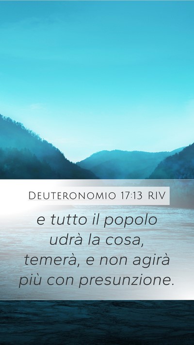 Deuteronomio 17:13 RIV Bible Verse Image