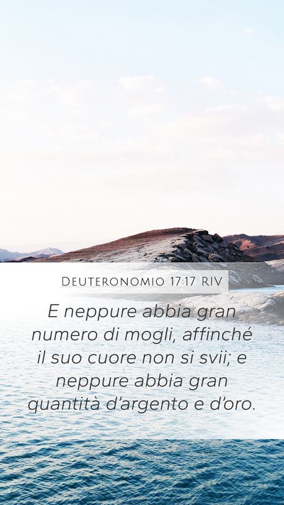 Deuteronomio 17:17 RIV Bible Verse Image