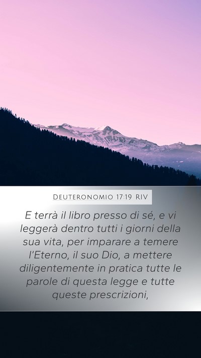 Deuteronomio 17:19 RIV Bible Verse Image