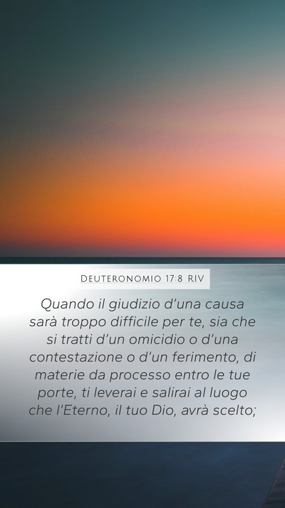 Deuteronomio 17:8 RIV Bible Verse Image