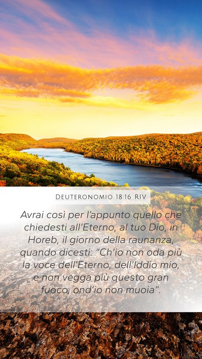 Deuteronomio 18:16 RIV Bible Verse Image