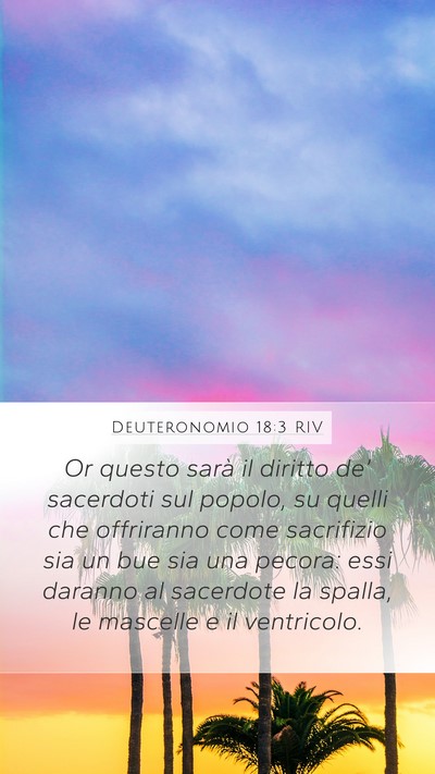 Deuteronomio 18:3 RIV Bible Verse Image