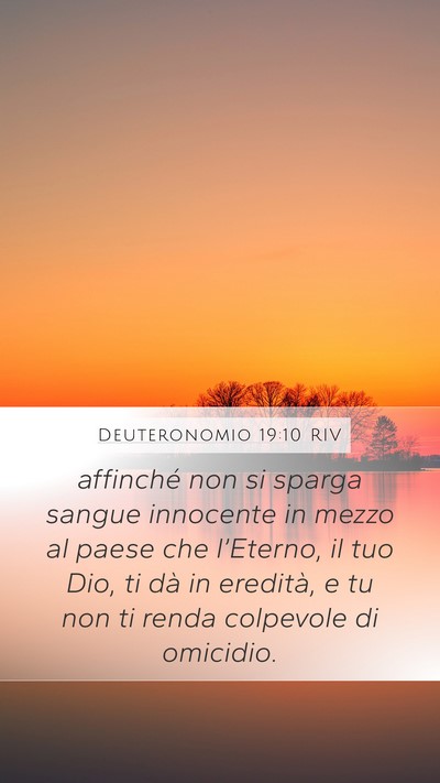 Deuteronomio 19:10 RIV Bible Verse Image