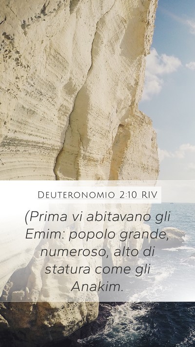 Deuteronomio 2:10 RIV Bible Verse Image