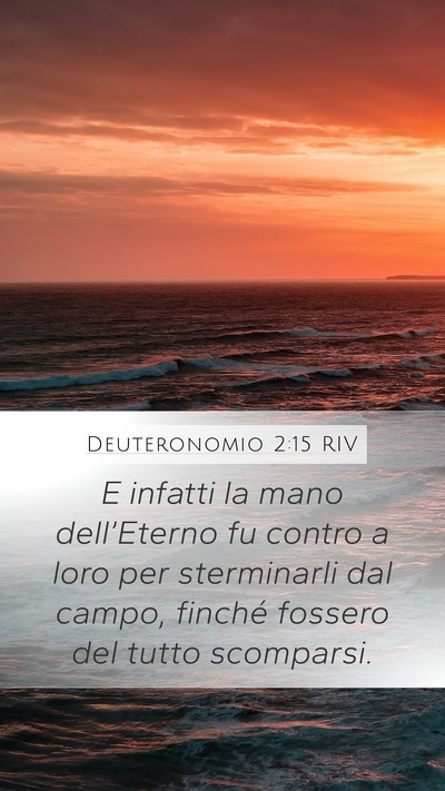 Deuteronomio 2:15 RIV Bible Verse Image