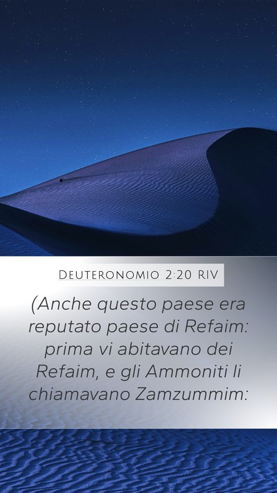 Deuteronomio 2:20 RIV Bible Verse Image