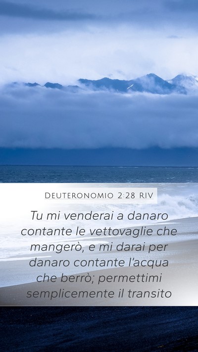 Deuteronomio 2:28 RIV Bible Verse Image