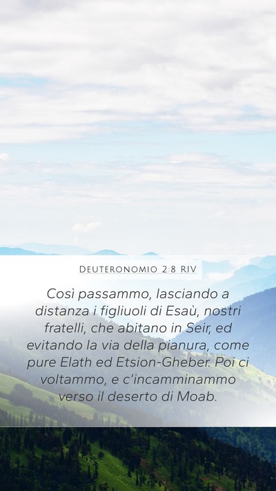 Deuteronomio 2:8 RIV Bible Verse Image