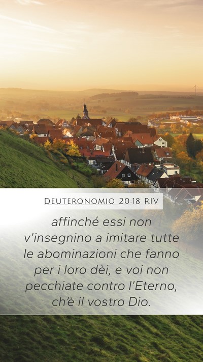 Deuteronomio 20:18 RIV Bible Verse Image