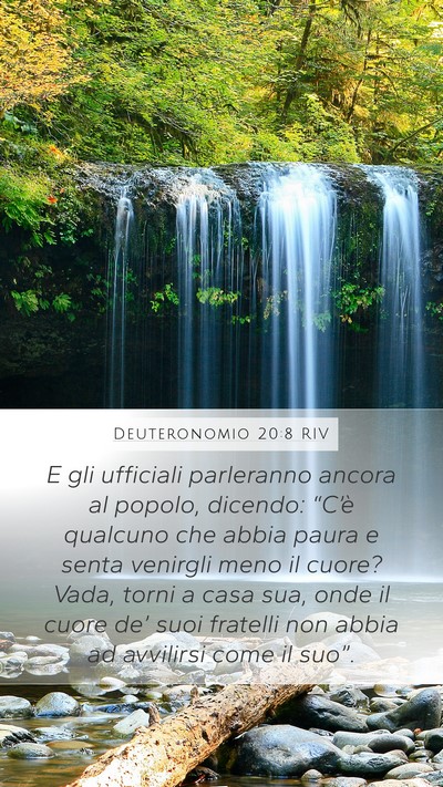 Deuteronomio 20:8 RIV Bible Verse Image