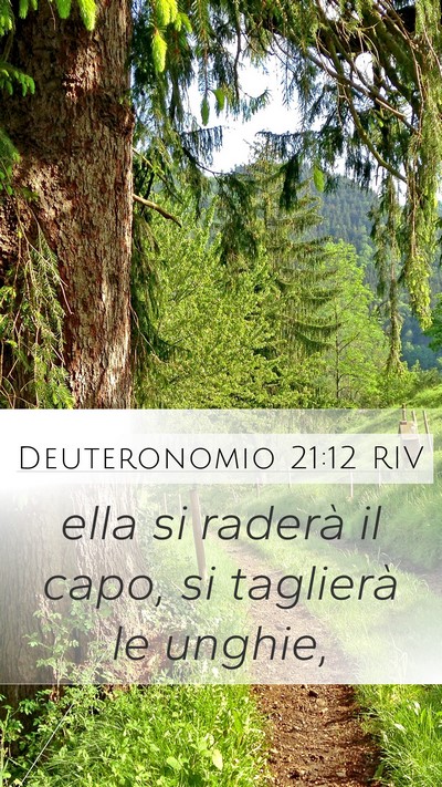 Deuteronomio 21:12 RIV Mobile Phone Wallpaper - ella si raderà il capo, si taglierà le - Mobile Bible Verse Wallpaper