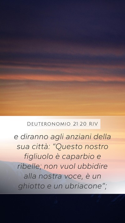 Deuteronomio 21:20 RIV Bible Verse Image