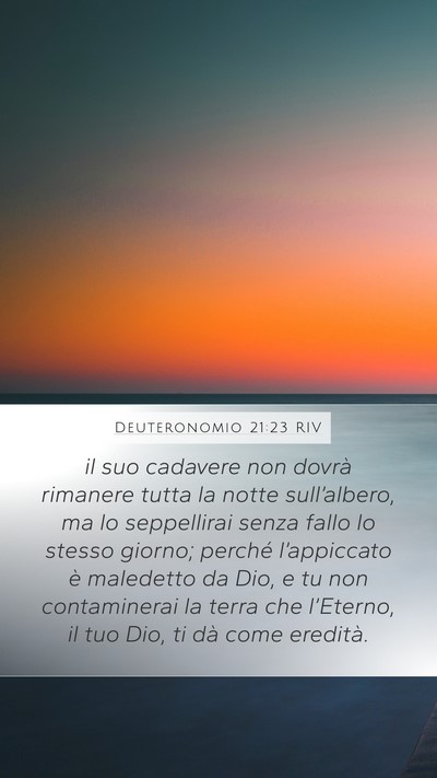 Deuteronomio 21:23 RIV Bible Verse Image