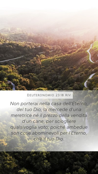 Deuteronomio 23:18 RIV Bible Verse Image