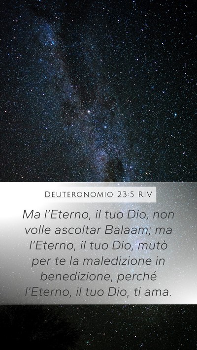Deuteronomio 23:5 RIV Bible Verse Image