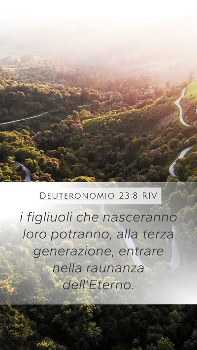 Deuteronomio 23:8 RIV Bible Verse Image