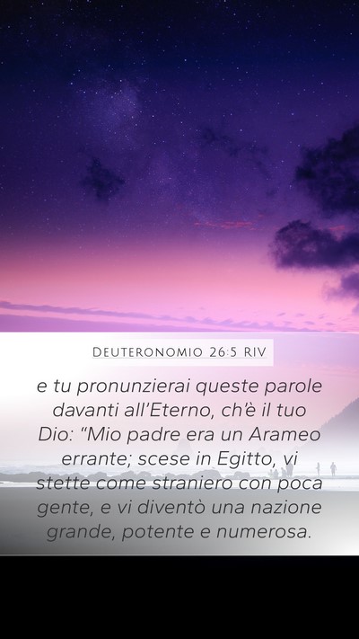 Deuteronomio 26:5 RIV Bible Verse Image