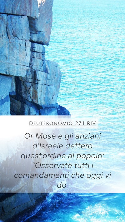 Deuteronomio 27:1 RIV Bible Verse Image
