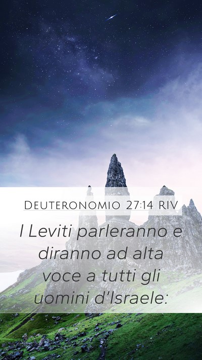 Deuteronomio 27:14 RIV Bible Verse Image