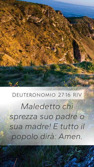 Deuteronomio 27:16 RIV Bible Verse Image