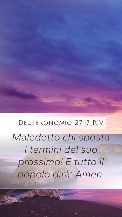Deuteronomio 27:17 RIV Bible Verse Image