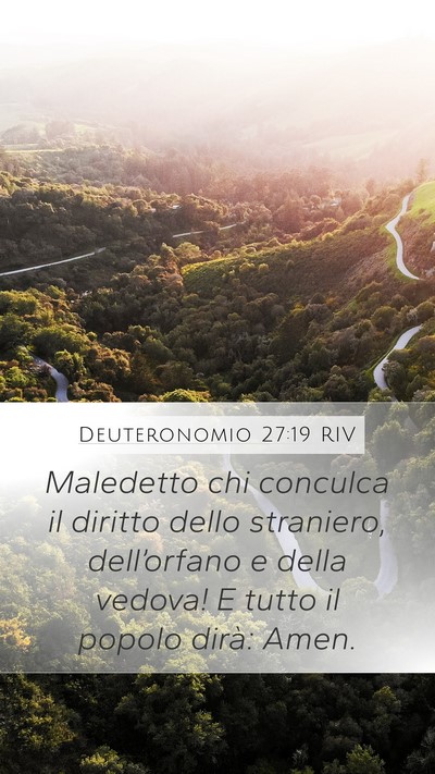 Deuteronomio 27:19 RIV Bible Verse Image