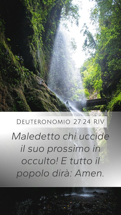Deuteronomio 27:24 RIV Bible Verse Image