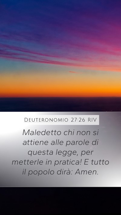 Deuteronomio 27:26 RIV Bible Verse Image