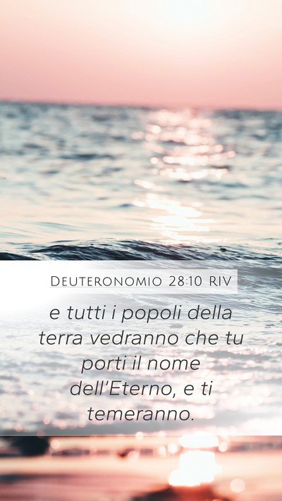 Deuteronomio 28:10 RIV Bible Verse Image