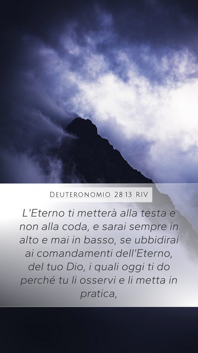 Deuteronomio 28:13 RIV Bible Verse Image