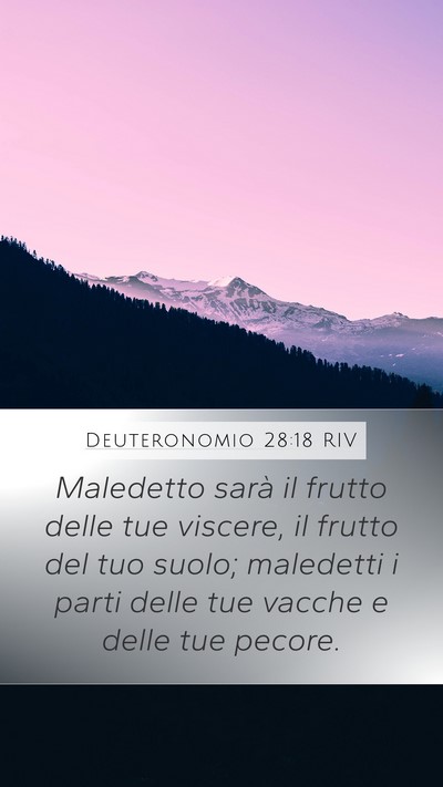 Deuteronomio 28:18 RIV Bible Verse Image