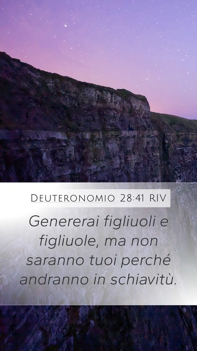 Deuteronomio 28:41 RIV Bible Verse Image